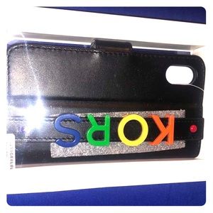 Michael Kors iPhone X xs case leather